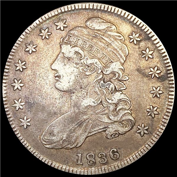 1836 Capped Bust Half Dollar LIGHTLY CIRCULATED