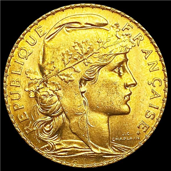 1912 France .1867oz Gold 20 Francs SUPERB GEM BU