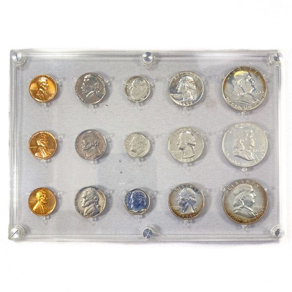 1952-1954 US Coin Set (15 Coins) Proof