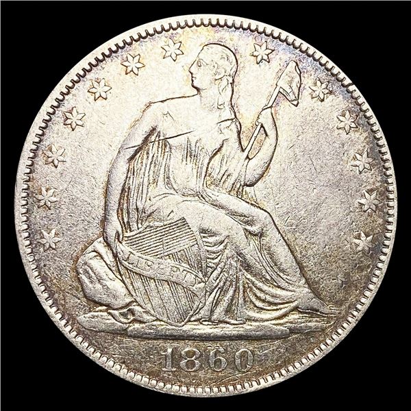 1860-O Seated Liberty Half Dollar LIGHTLY