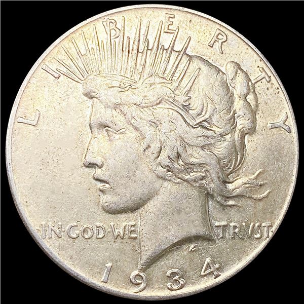 1934-S Silver Peace Dollar NEARLY UNCIRCULATED