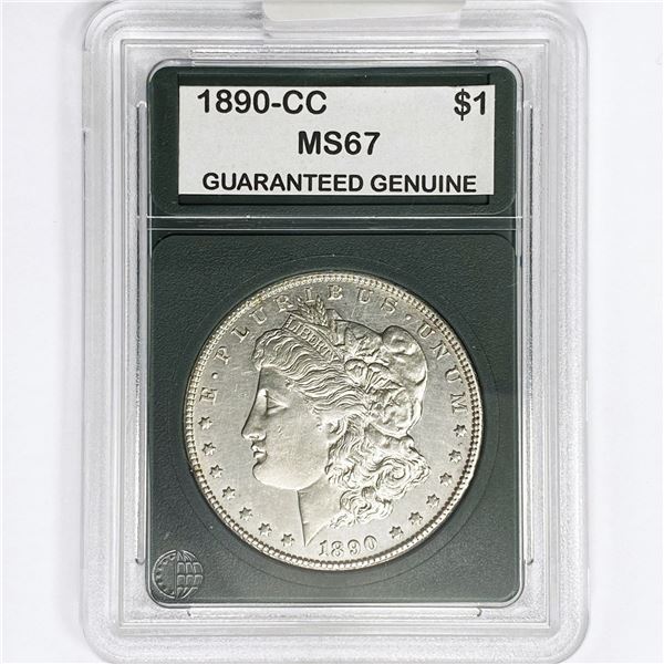 1890-CC Morgan Silver Dollar GG MS67