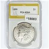 Image 1 : 1899 Morgan Silver Dollar PGA MS64