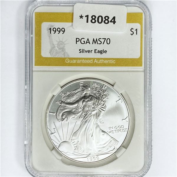 1999 American Silver Eagle PGA MS70