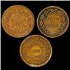 Image 2 : (3) 1863 Civil War Tokens NICELY CIRCULATED