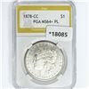 Image 1 : 1878-CC Morgan Silver Dollar PGA MS64+ PL