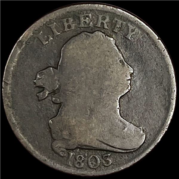 1803 Draped Bust Half Cent NICELY CIRCULATED