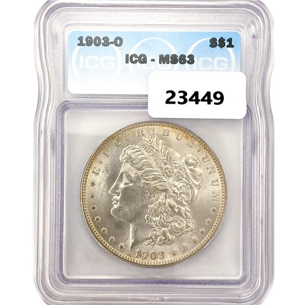 1903-O Morgan Silver Dollar ICG MS63
