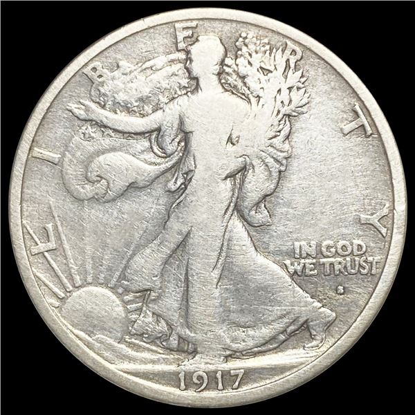 1917-S Walking Liberty Half Dollar NICELY