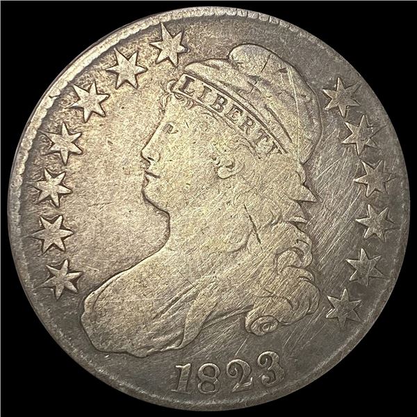 1823 0-106A Cap Bust Half Dollar R2 NICELY