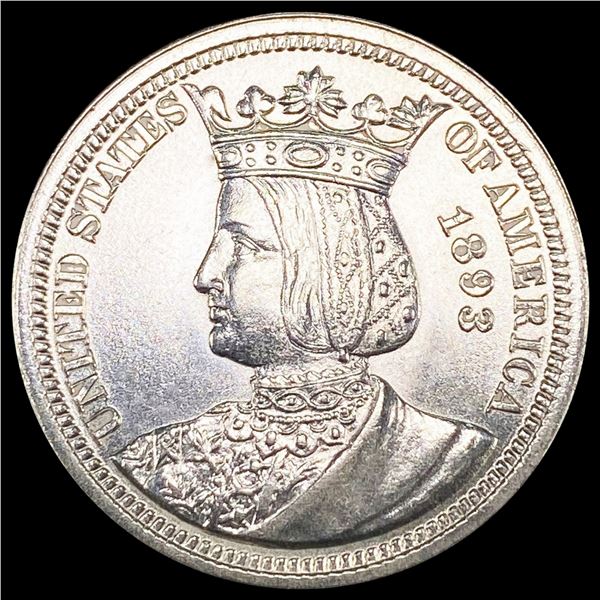1893 Isabella Silver Quarter UNCIRCULATED