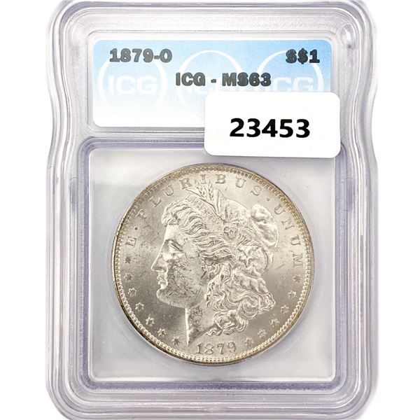 1879-O Morgan Silver Dollar ICG MS63