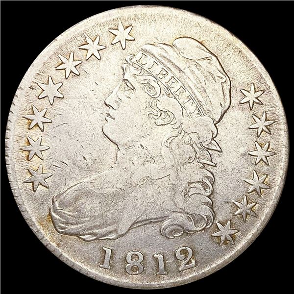 1812 0-109 Cap Bust Half Dollar R1 LIGHTLY