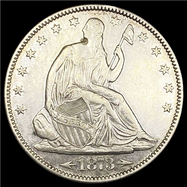 1873 Arrows Seated Liberty Half Dollar UNC