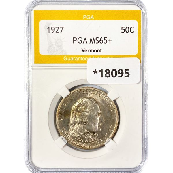 1927 Vermont Half Dollar PGA MS65+