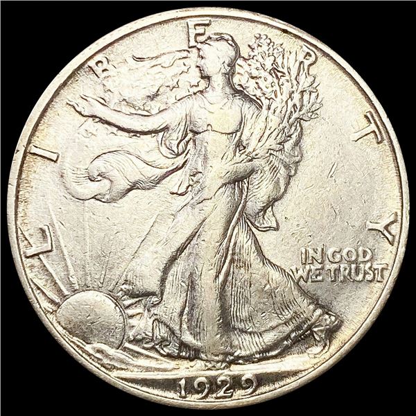 1929-S Walking Liberty Half Dollar ABOUT UNC