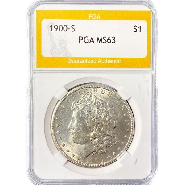 1900-S Morgan Silver Dollar PGA MS63