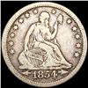 Image 1 : 1854 Seated Liberty Quarter NICELY CIRCULATED