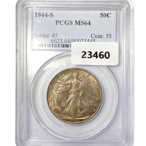 1944-S Walking Liberty Half Dollar PCGS MS64