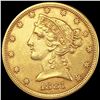 Image 1 : 1881 $5 Gold Half Eagle UNCIRCULATED