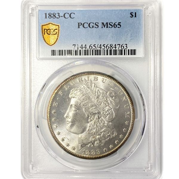 1883-CC Morgan Silver Dollar PCGS MS65