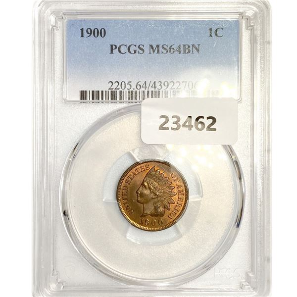 1900 Indian Head Cent PCGS MS64 BN