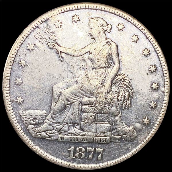 1877-S Silver Trade Dollar NICELY CIRCULATED