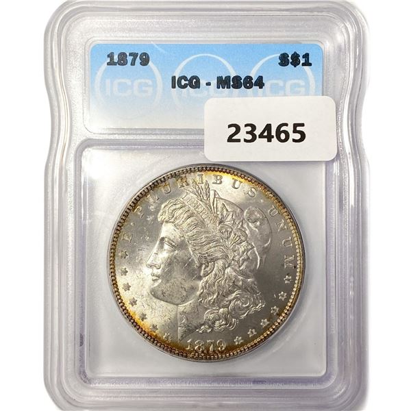 1879 Morgan Silver Dollar ICG MS64
