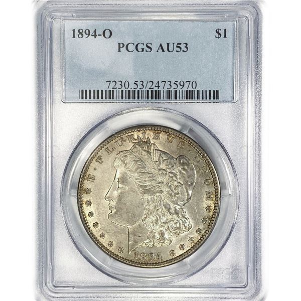 1894-O Morgan Silver Dollar PCGS AU53