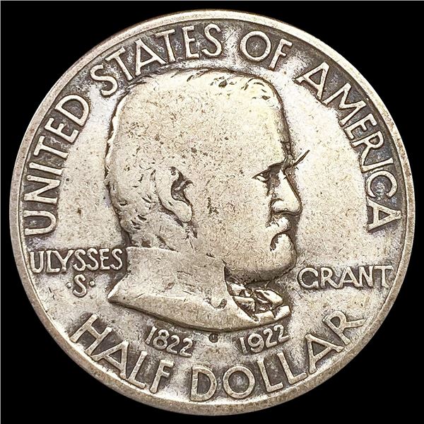 1922 Grant Half Dollar NICELY CIRCULATED