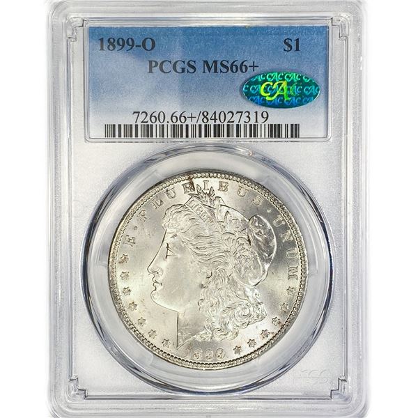 1899-O CAC Morgan Silver Dollar PCGS MS66+