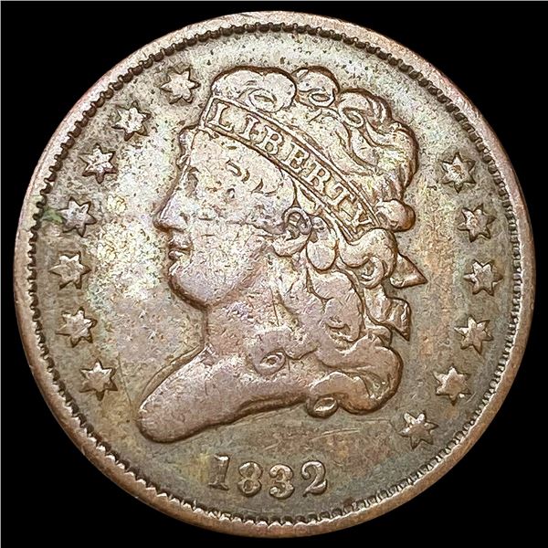 1832 Classic Head Half Cent LIGHTLY CIRCULATED