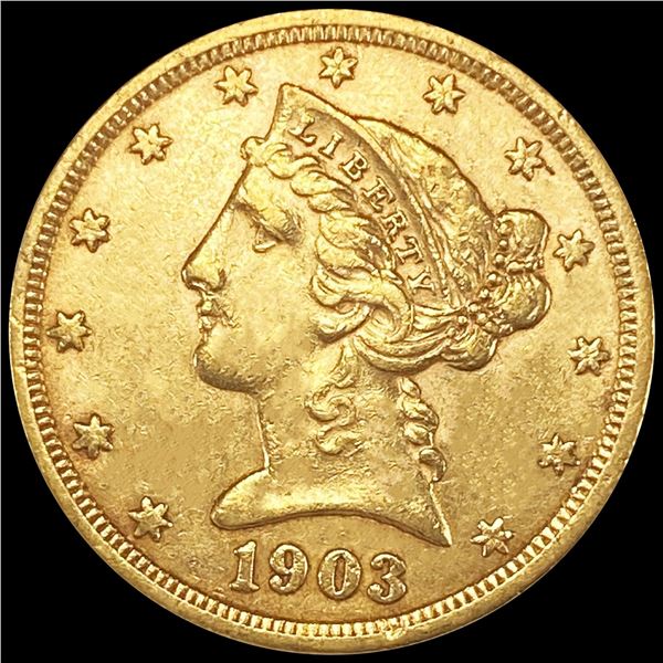1903-S $5 Gold Half Eagle UNCIRCULATED