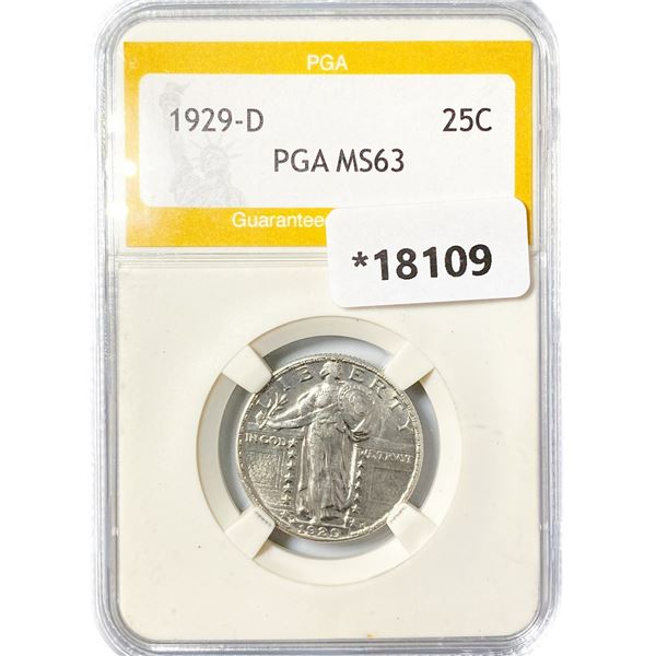 1929-D Standing Liberty Quarter PGA MS63