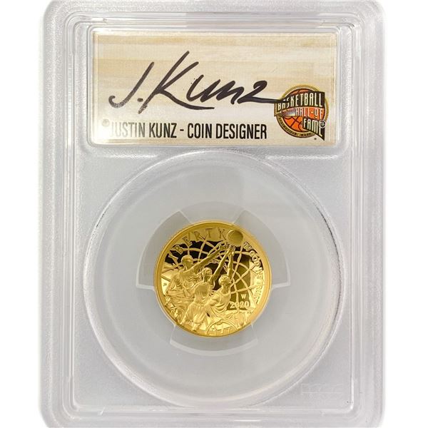 2020-W $5 Gold Kunz Signed PCGS PR70 DCAM