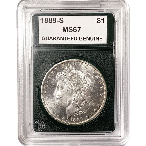 1889-S Morgan Silver Dollar GG MS67