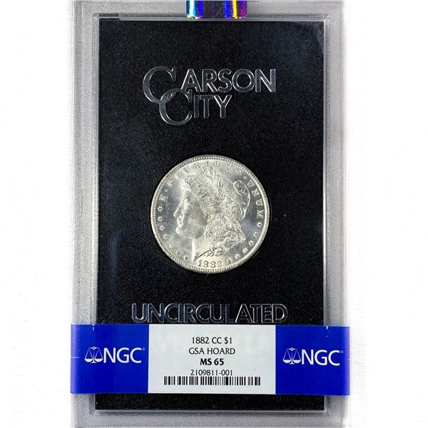 1884-CC Morgan Silver Dollar NGC MS65 GSA