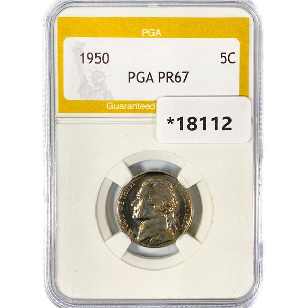 1950 Jefferson Nickel PGA PR67