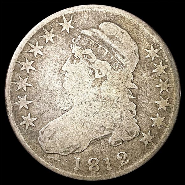 1812 0-110 Cap Bust Half Dollar R1 NICELY