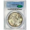 Image 1 : 1924 CAC Silver Peace Dollar PCGS MS65