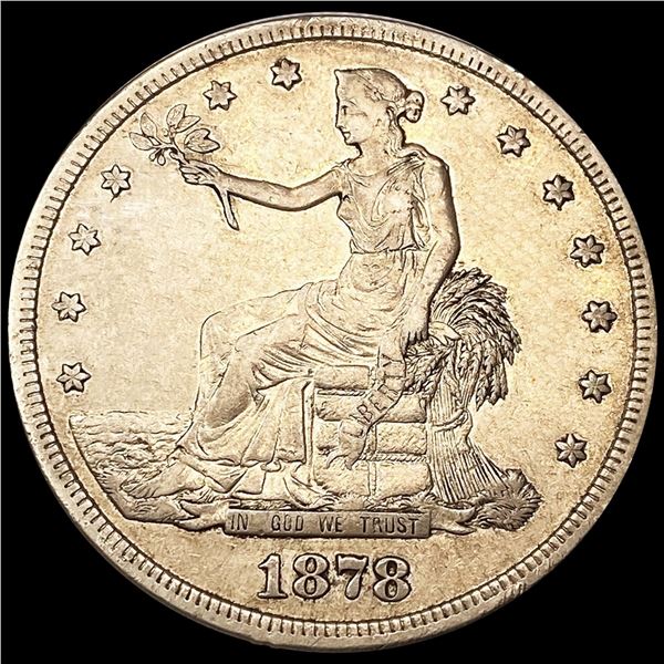 1878-S Silver Trade Dollar NEARLY UNCIRCULATED
