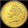 Image 1 : 1873 Open 3 Rare Gold Dollar UNCIRCULATED