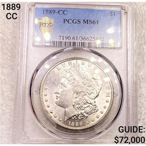 1889-CC Morgan Silver Dollar PCGS MS61