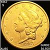 Image 1 : 1867-S $20 Gold Double Eagle HIGH GRADE