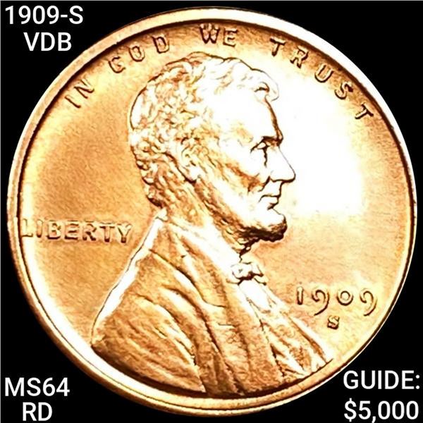 1909-S VDB Walking Liberty Cent CHOICE BU RD