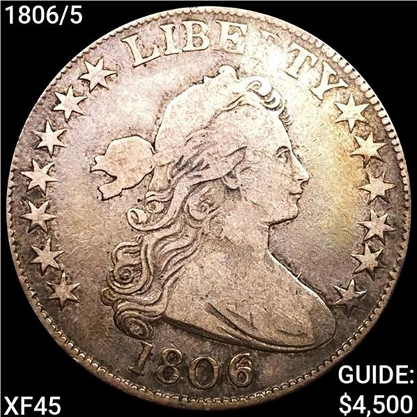 1806/5 Draped Bust Half Dollar LIGHTLY CIRC