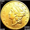 Image 1 : 1869-S $20 Gold Double Eagle CHOICE AU