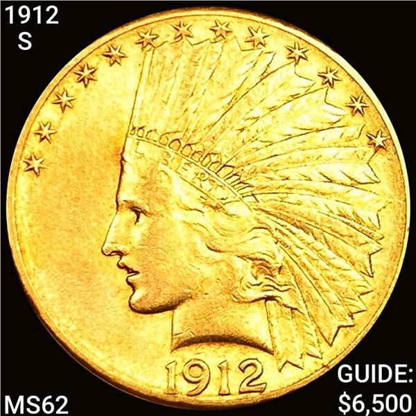 1912-S $10 Gold Eagle UNCIRCULATED
