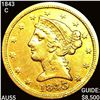 Image 1 : 1843-C $5 Gold Half Eagle HIGH GRADE