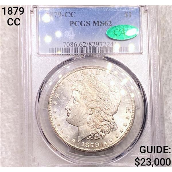 1879-CC Morgan Silver Dollar CAC PCGS MS62